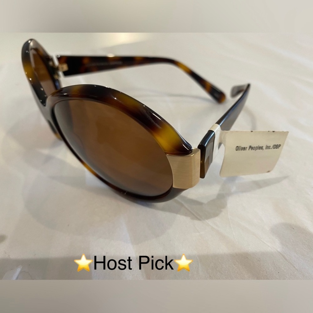 BNWT Oliver Peoples tortoiseshell sunglasses 🕶 - Picture 1 of 10